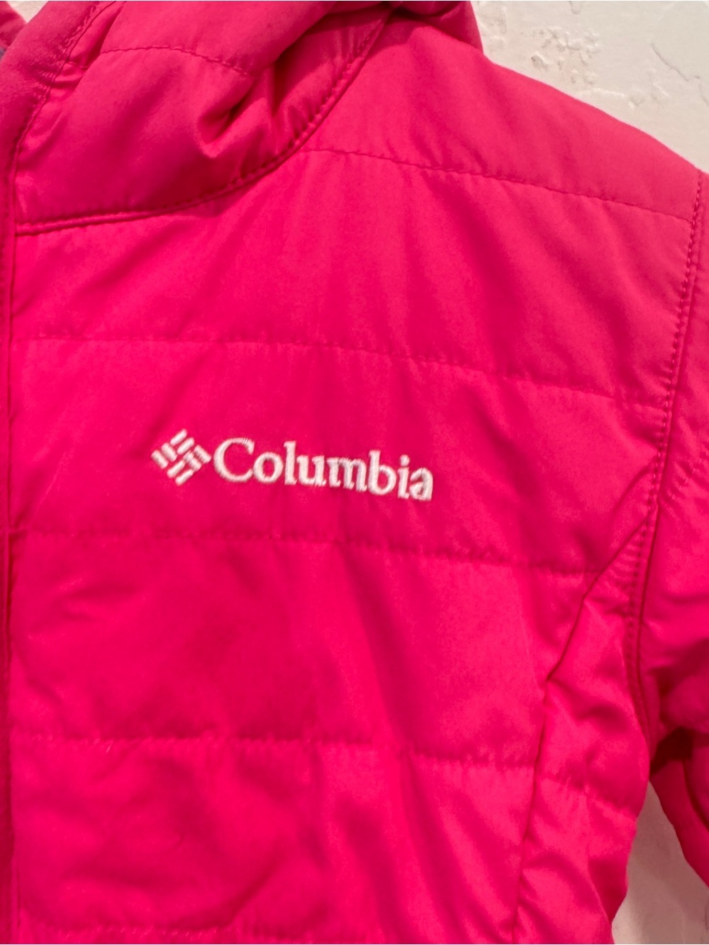 Columbia Toddler Unisex Double Trouble Reversible Jacket 3T Pink Fleece - Picture 3 of 7